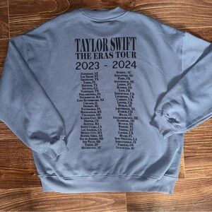 Taylor Swift Eras Tour Blue Crewneck